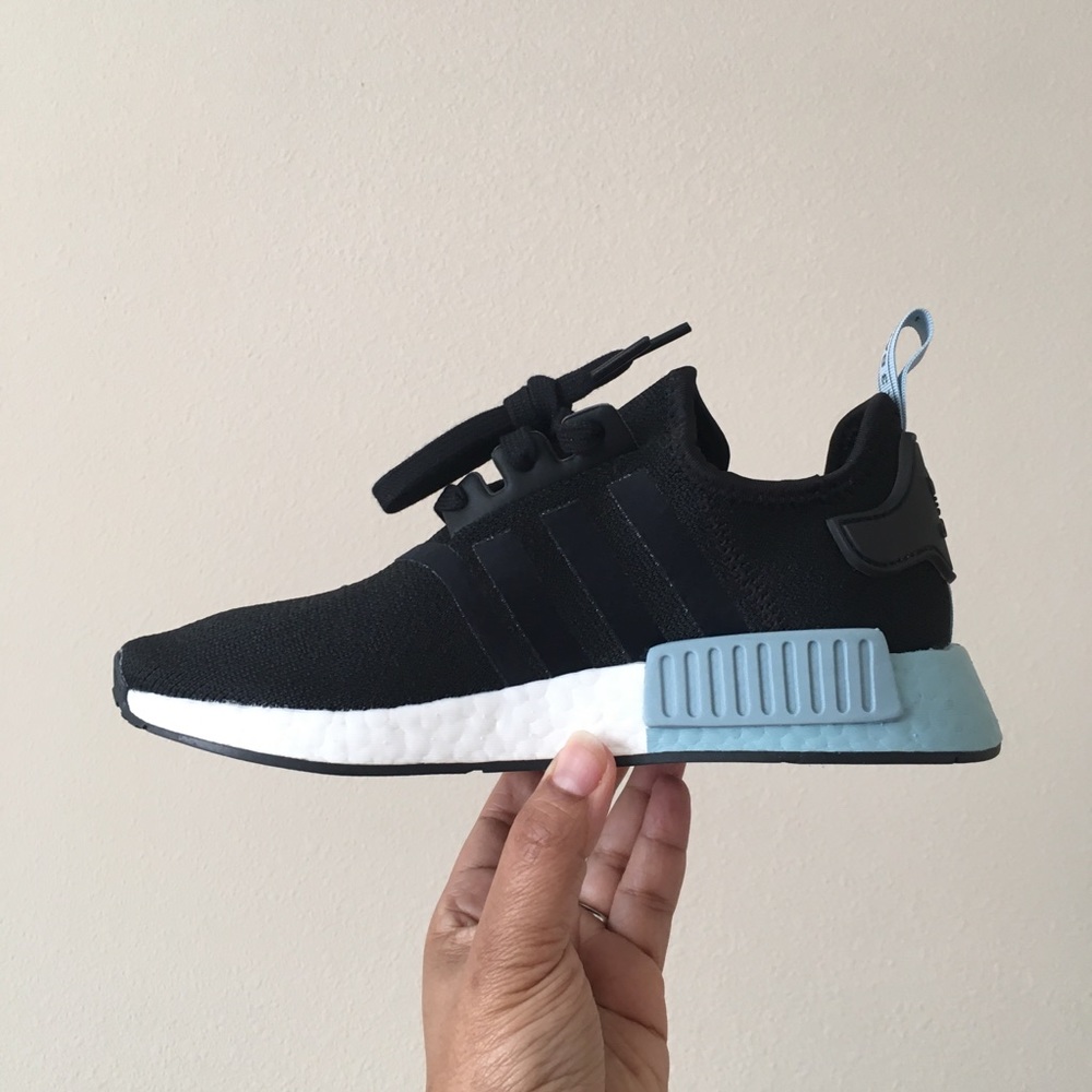 Adidas NMD R1 Black Blue White - Picture 5 of 7